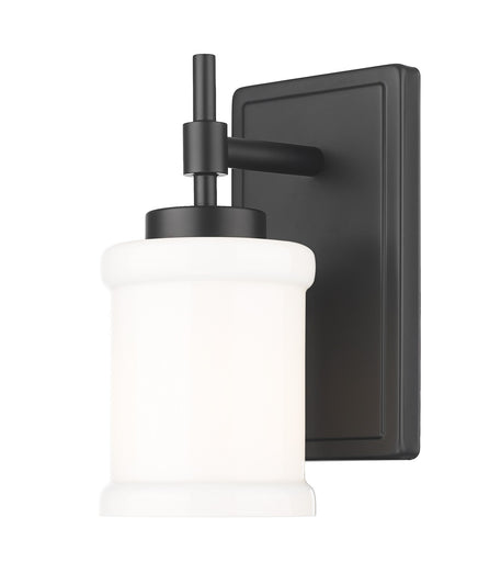 Cadoc One Light Wall Sconce Matte Black
