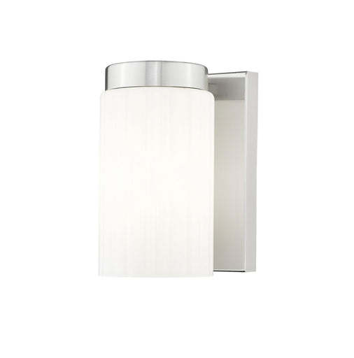 Burk One Light Wall Sconce Brushed Nickel