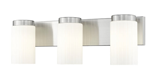 Burk Three Light Vanity Brushed Nickel