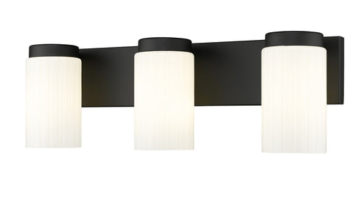 Burk Three Light Vanity Matte Black