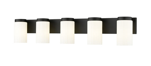 Burk Five Light Vanity Matte Black