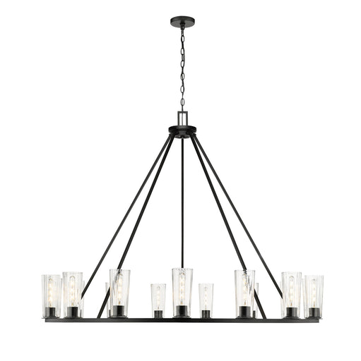 Titus 15 Light Chandelier Matte Black