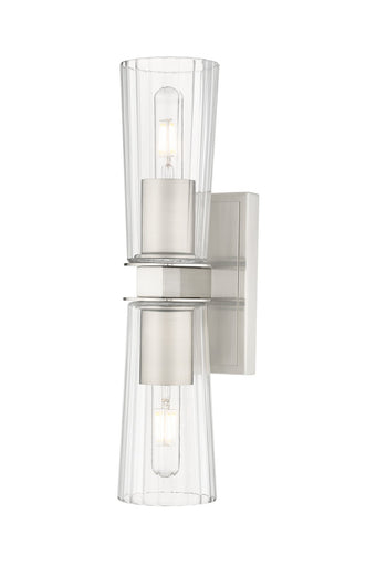 Titus Two Light Wall Sconce Brushed Nickel