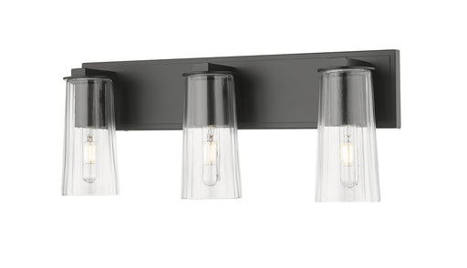 Titus Three Light Vanity Matte Black