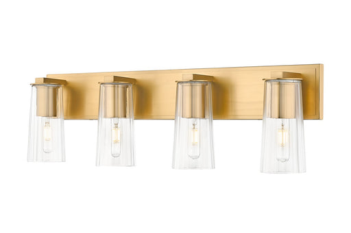 Titus Four Light Vanity Modern Gold
