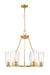 Z-Lite - 826-6MGLD - Six Light Chandelier - Titus - Modern Gold