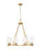 Z-Lite - 826-8MGLD - Eight Light Chandelier - Titus - Modern Gold