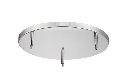 Multi Point Canopy Three Light Ceiling Plate Chrome