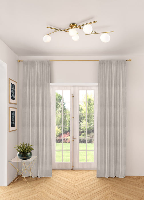 Artcraft - AC11975BR - Five Light Semi-Flush Mount - Modena - Plated Brushed Brass