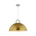 Artcraft - AC12000BR - One Light Pendant - Pantheon - Gold, White