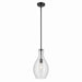 Kichler - 42047BKCS - One Light Pendant - Everly - Black