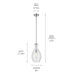 Kichler - 42047CHCS - One Light Pendant - Everly - Chrome