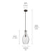 Kichler - 42047OZCS - One Light Pendant - Everly - Olde Bronze