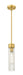 Innovations - 617-1S-BB-G617-11SCL - One Light Mini Pendant - Downtown Urban - Brushed Brass