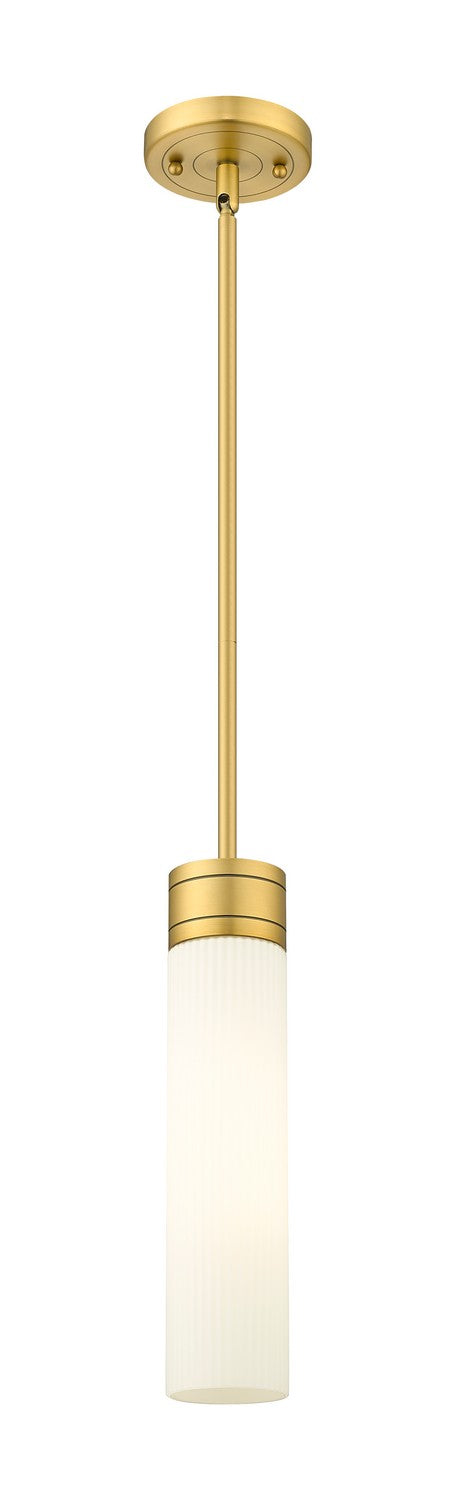 Innovations - 617-1S-BB-G617-11SWH - One Light Mini Pendant - Downtown Urban - Brushed Brass