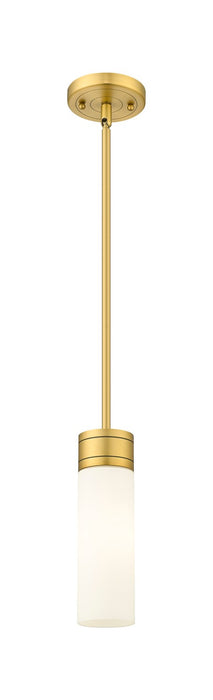 Innovations - 617-1S-BB-G617-8WH - One Light Mini Pendant - Downtown Urban - Brushed Brass