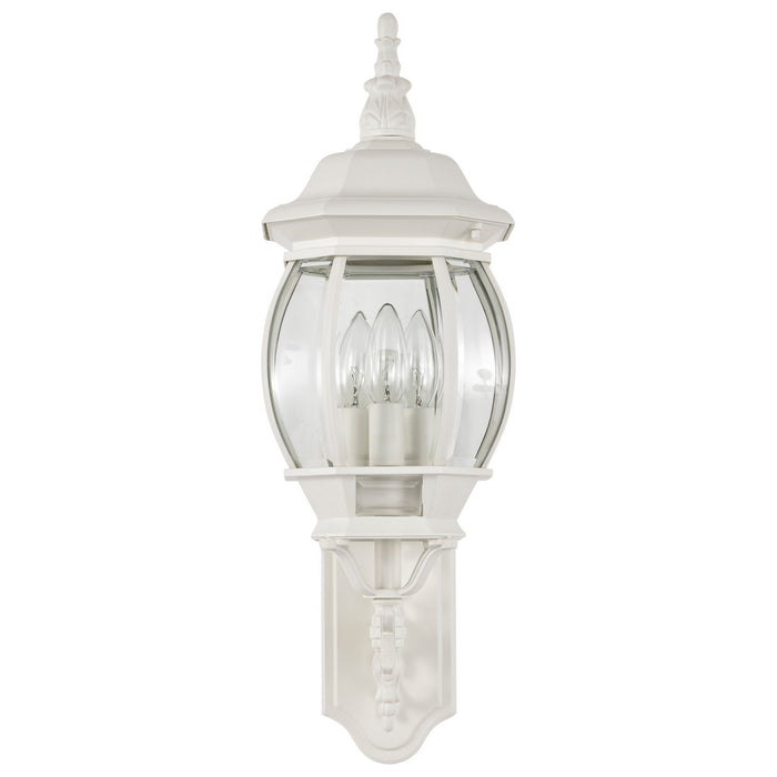 Nuvo Lighting - 60-888 - Three Light Outdoor Wall Lantern - Central Park - White
