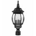 Nuvo Lighting - 60-899 - Three Light Post Lantern - Central Park - Textured Black