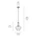 Kichler - 42141CHCS - One Light Pendant - Everly - Chrome