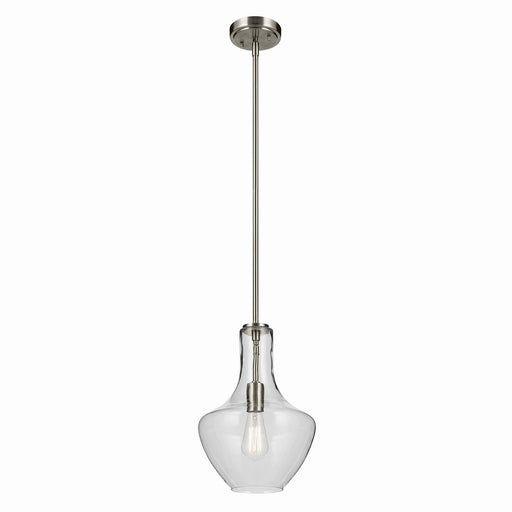 Kichler - 42141NI - One Light Pendant - Everly - Brushed Nickel