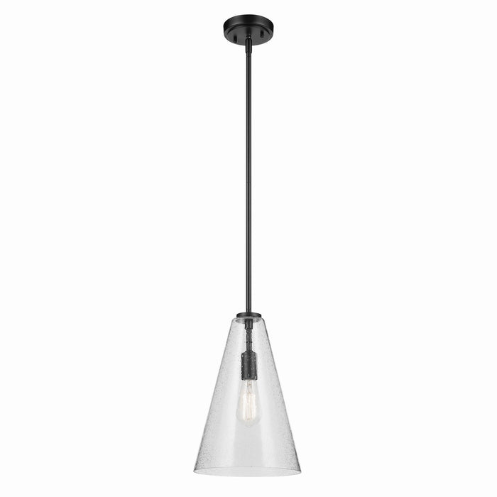 Kichler - 42199BKCS - One Light Pendant - Everly - Black