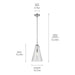 Kichler - 42199CHCS - One Light Pendant - Everly - Chrome