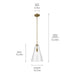Kichler - 42199NBR - One Light Pendant - Everly - Natural Brass