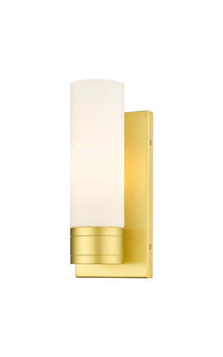 Innovations - 617-1W-SG-G617-8WH - One Light Wall Sconce - Downtown Urban - Satin Gold