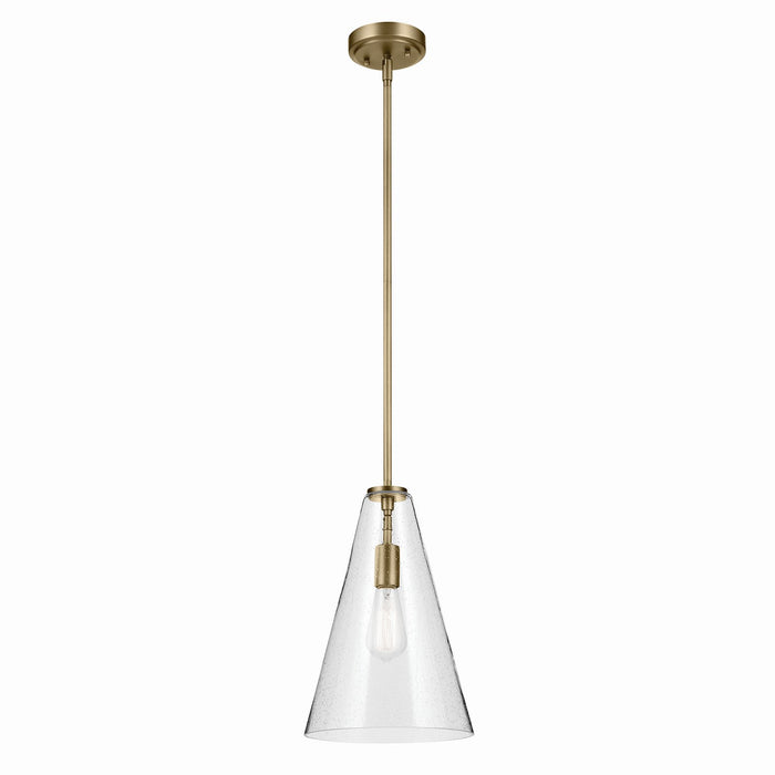 Kichler - 42199NBRCS - One Light Pendant - Everly - Natural Brass