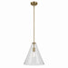 Kichler - 42200NBR - One Light Pendant - Everly - Natural Brass