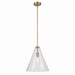 Kichler - 42200NBRCS - One Light Pendant - Everly - Natural Brass