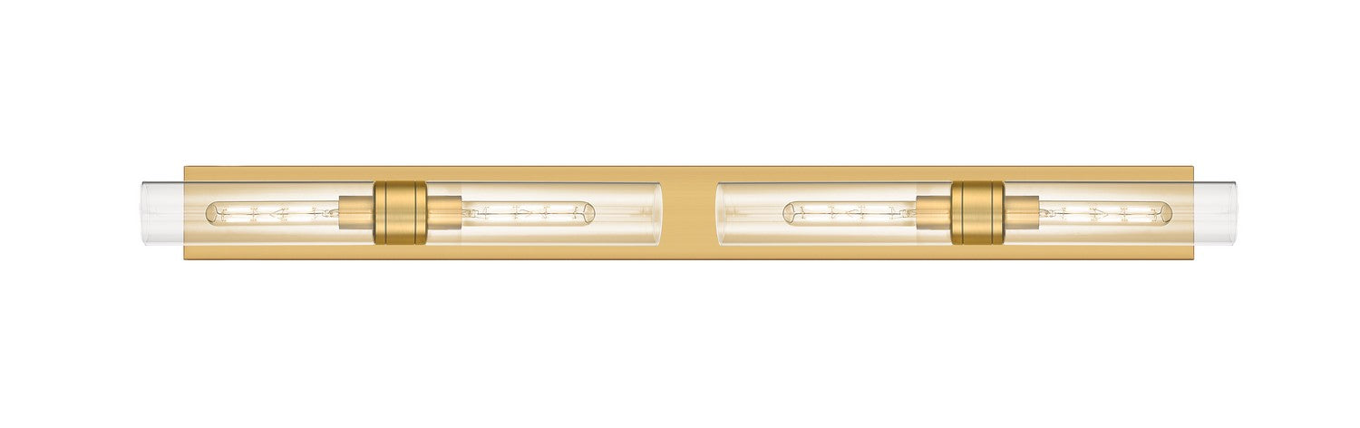 Innovations - 617L-4W-BB-G617-11CL - Four Light Bath Vanity - Downtown Urban - Brushed Brass