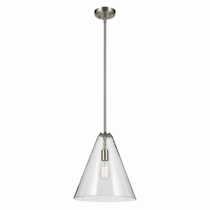 Kichler - 42200NI - One Light Pendant - Everly - Brushed Nickel