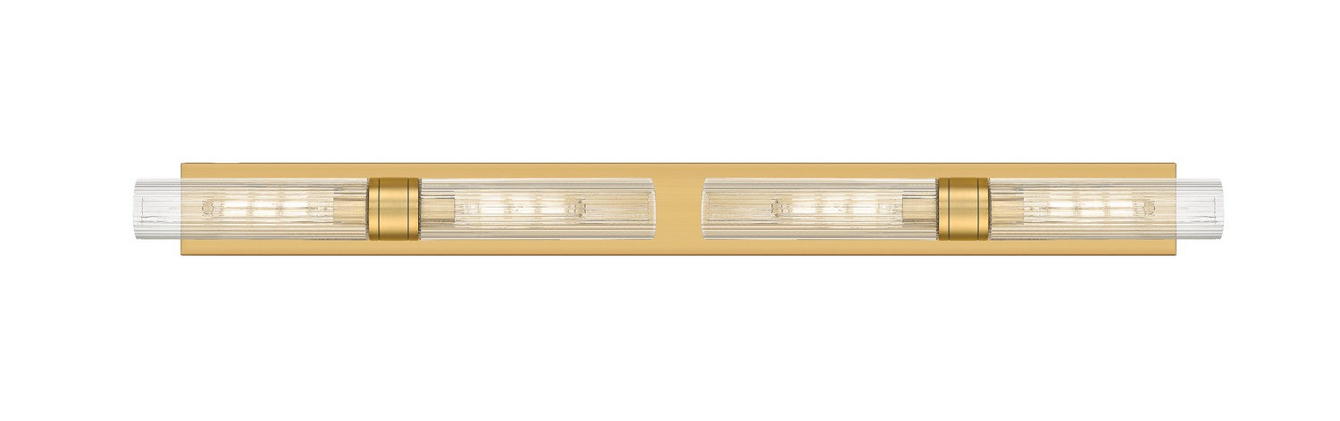 Innovations - 617L-4W-BB-G617-11SCL - Four Light Bath Vanity - Downtown Urban - Brushed Brass