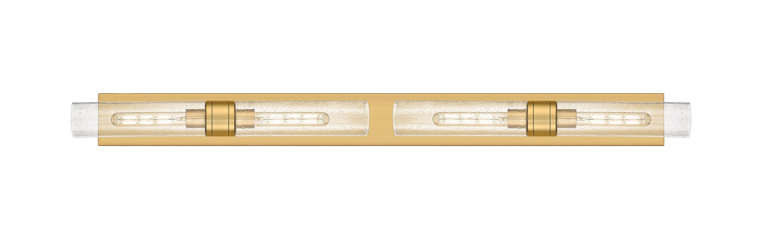 Innovations - 617L-4W-BB-G617-11SDY - Four Light Bath Vanity - Downtown Urban - Brushed Brass