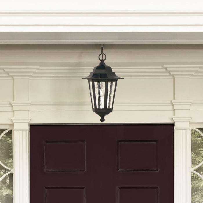 Nuvo Lighting - 60-993 - One Light Hanging Lantern - Cornerstone - Textured Black