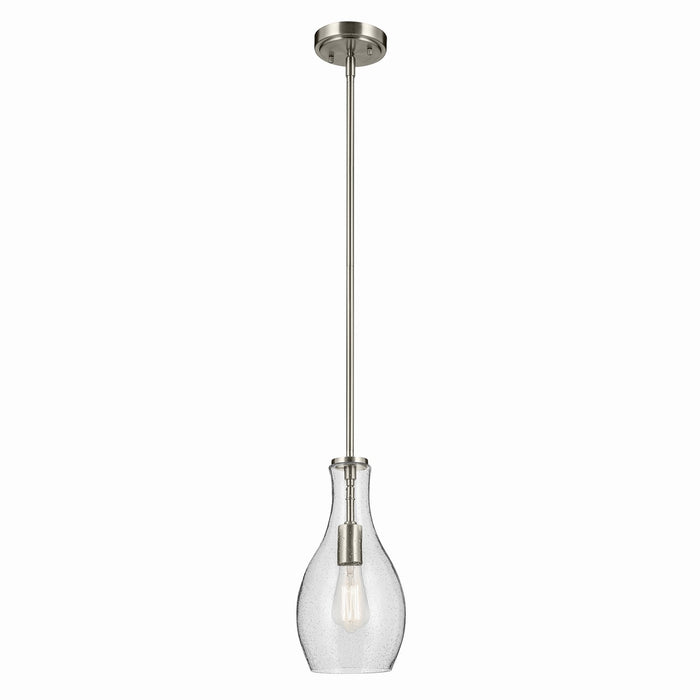 Kichler - 42456NICS - One Light Pendant - Everly - Brushed Nickel