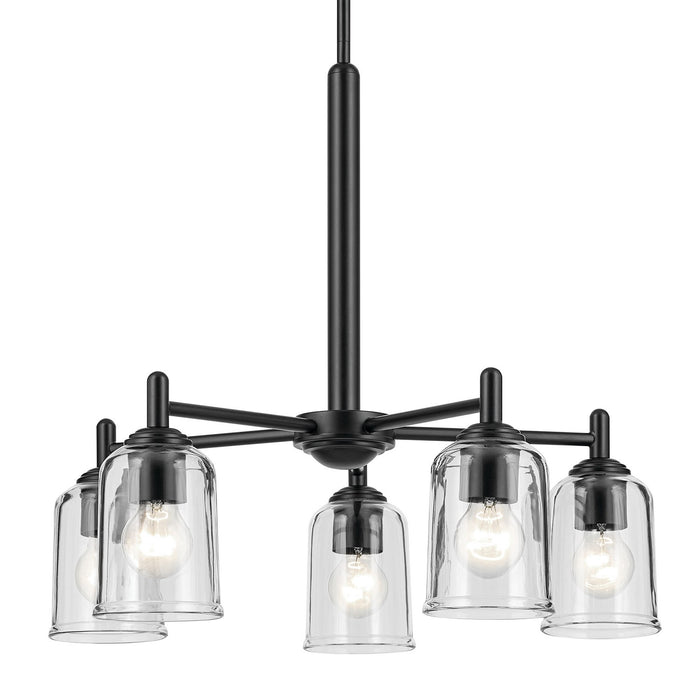 Kichler - 43671BKCLR - Five Light Chandelier - Shailene - Black