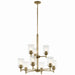 Kichler - 43672NBRCLR - Nine Light Chandelier - Shailene - Natural Brass