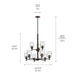 Kichler - 43672OZCLR - Nine Light Chandelier - Shailene - Olde Bronze