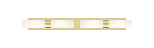 Innovations - 617S-4W-AB-G617-8SWH - Four Light Bath Vanity - Downtown Urban - Antique Brass