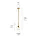Kichler - 43674NBRCLR - One Light Mini Pendant - Shailene - Natural Brass