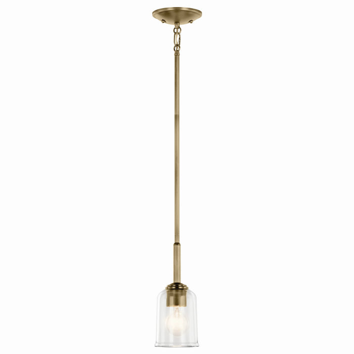 Kichler - 43674NBRCLR - One Light Mini Pendant - Shailene - Natural Brass