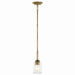 Kichler - 43674NBRCLR - One Light Mini Pendant - Shailene - Natural Brass