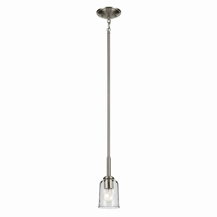 Kichler - 43674NICLR - One Light Mini Pendant - Shailene - Brushed Nickel