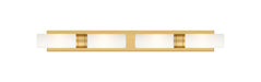 Innovations - 617S-4W-BB-G617-8SWH - Four Light Bath Vanity - Downtown Urban - Brushed Brass