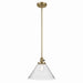 Kichler - 43905NBR - One Light Pendant - Avery - Natural Brass