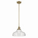 Kichler - 43906NBR - One Light Pendant - Avery - Natural Brass