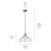 Kichler - 43906NI - One Light Pendant - Avery - Brushed Nickel