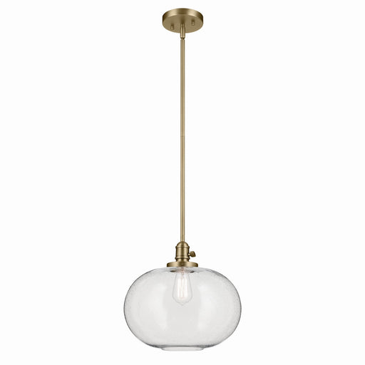 Kichler - 43911NBR - One Light Pendant - Avery - Natural Brass